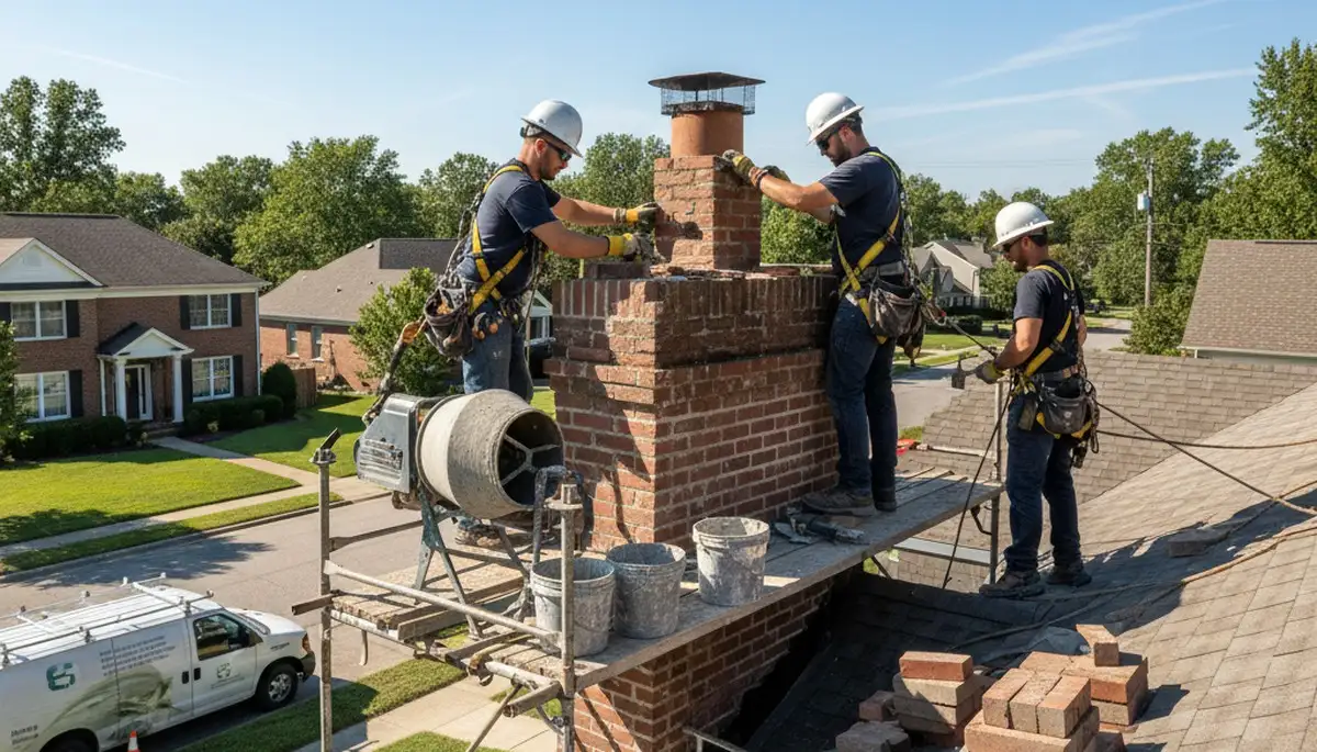 Rochester, NY chimney repair by FX Remodeling & Exteriors for masonry restoration and exterior home protection
