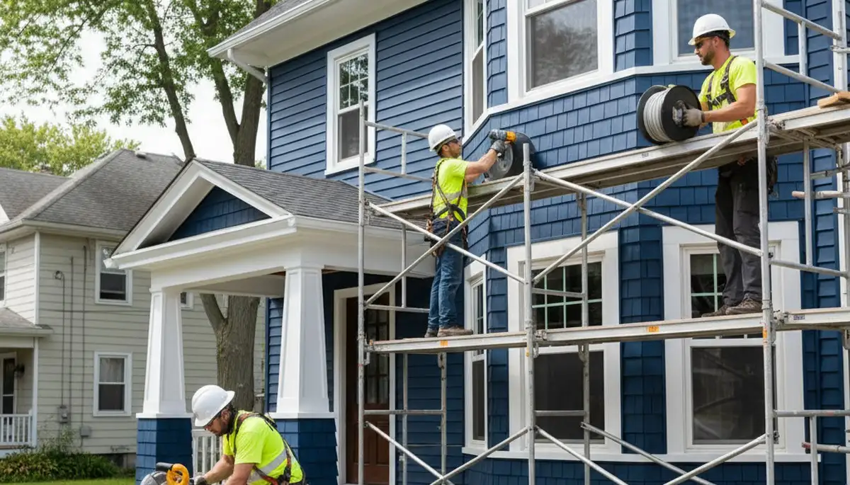 Vinyl siding installation for Rochester, NY home by a professional siding contractor