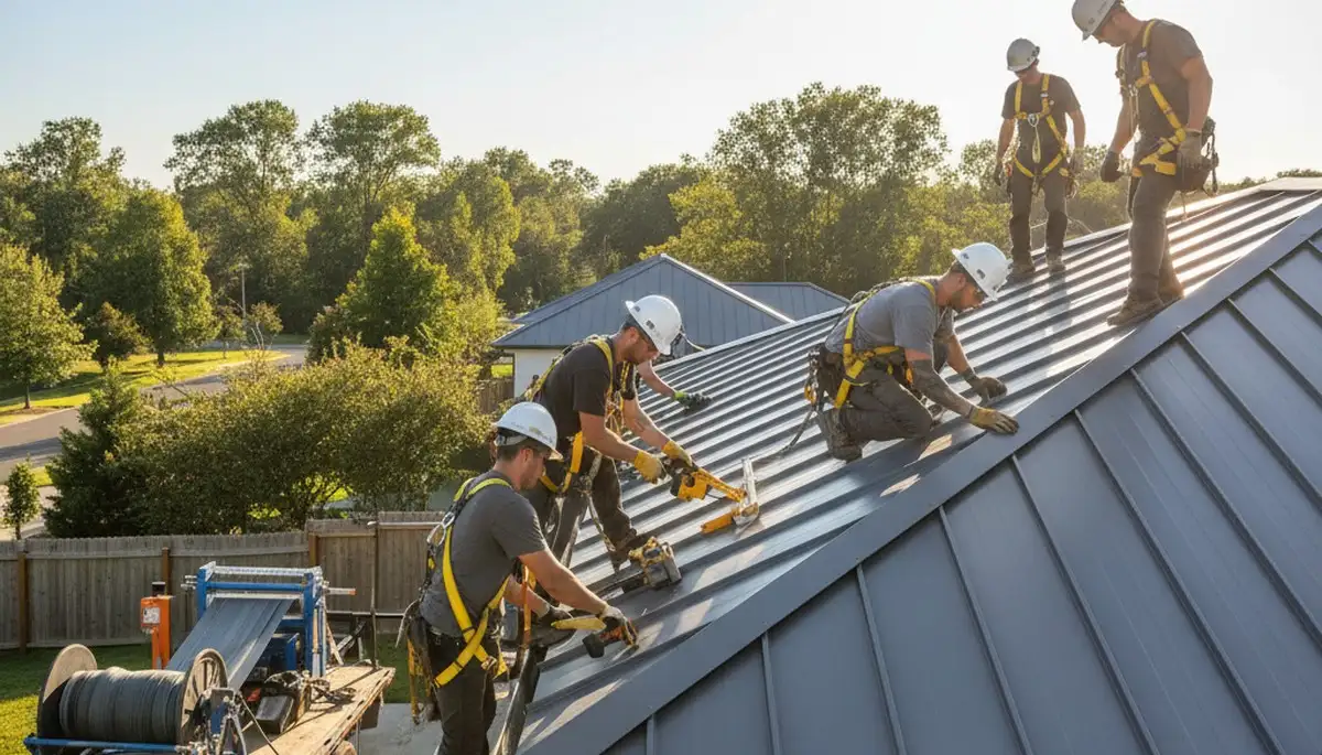 Metal roofing installation in Rochester, NY by FX Remodeling & Exteriors