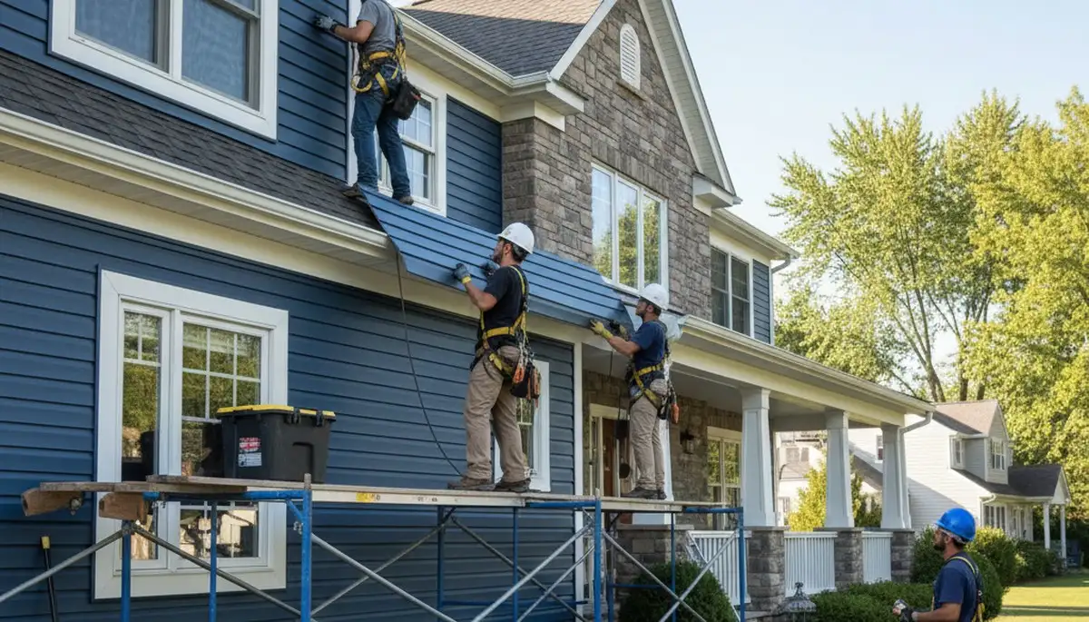 Vinyl siding installation in Rochester, NY for a durable, modern home exterior