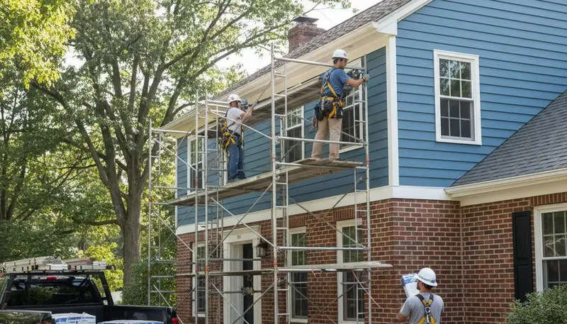 Vinyl siding installation in Rochester, NY for a home exterior upgrade