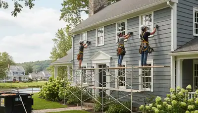 Vinyl siding installation in Rochester, NY by a professional siding contractor