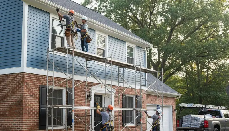 Vinyl siding installation in Rochester, NY by local siding professionals
