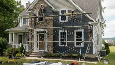 Vinyl siding installation in Rochester, NY by a professional siding contractor