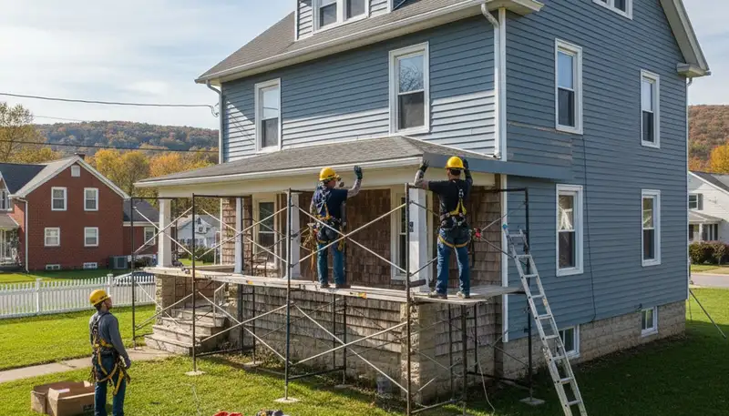 Siding installation in Rochester, NY for a residential home exterior
