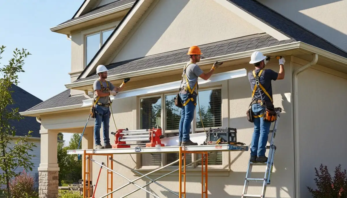 Seamless gutter installation in Rochester, NY by FX Remodeling & Exteriors