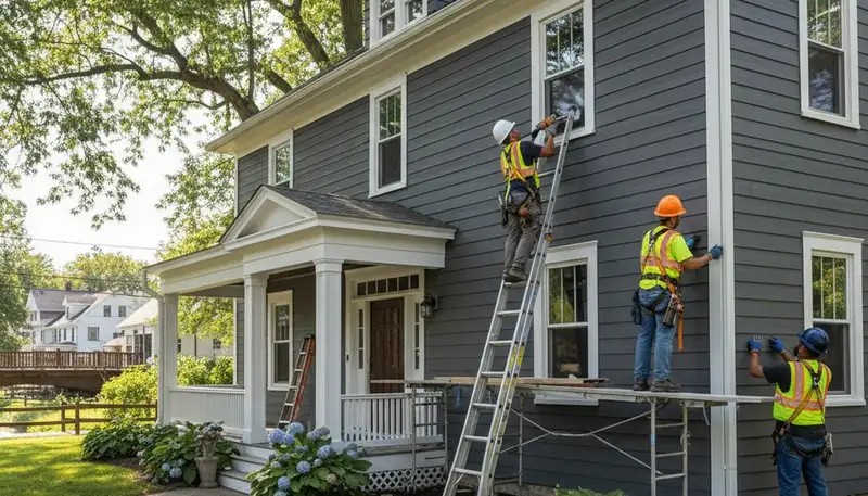 Vinyl siding installation in Rochester, NY for a home exterior upgrade