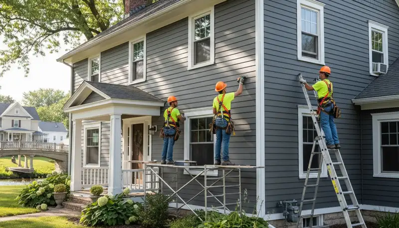 Vinyl siding installation for Rochester, NY homes by a professional siding contractor