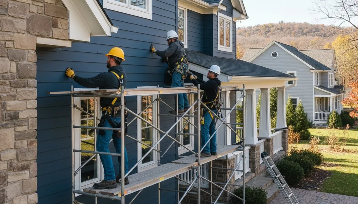 Vinyl siding installation in Rochester, NY by a professional siding contractor