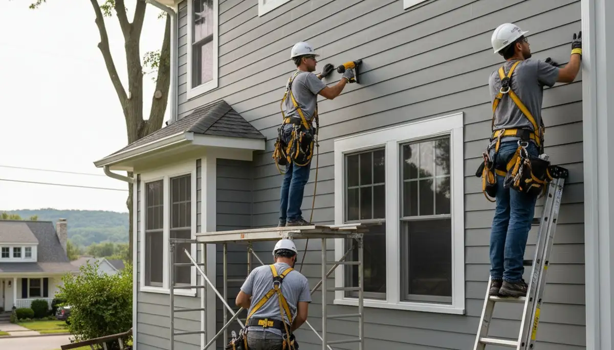 Vinyl siding installation in Rochester, NY for a home exterior upgrade