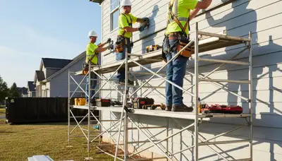 Vinyl siding installation on a Rochester, NY home by FX Remodeling & Exteriors
