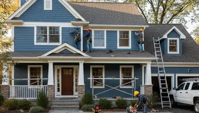 Vinyl siding installation in Rochester, NY by a professional siding contractor