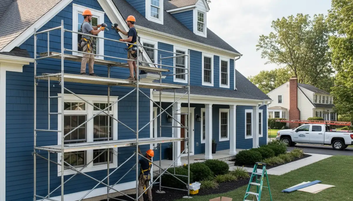 Vinyl siding installation in Rochester, NY for a home exterior renovation